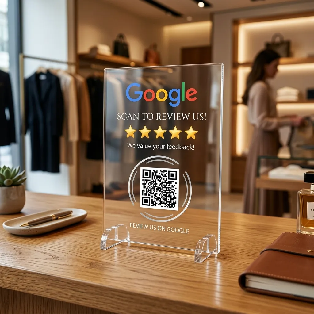 Acrílico QR de Google Maps